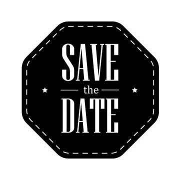 Save the Date vintage stamp Illustrazione stock