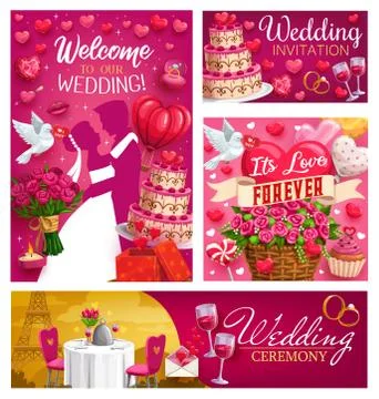 Save the date, wedding day symbol. Bride and groom Stock Illustration
