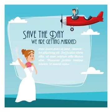 Save the date wedding icon. Vector graphic 스톡 일러스트
