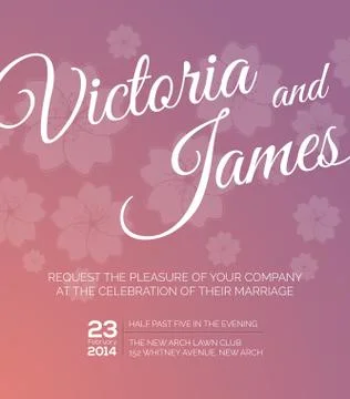 Save the date. Wedding invitation Stock Illustration