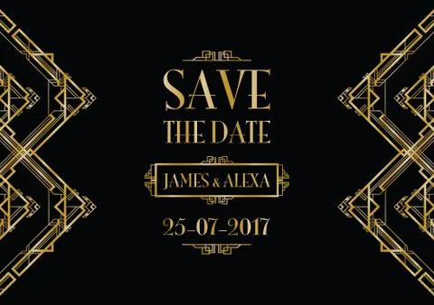 Save the date wedding invitation 스톡 일러스트