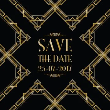 Save the date wedding invitation イラスト素材