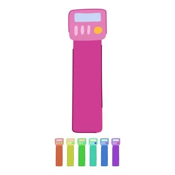 Save digital bookmark vector cartoon graphic 스톡 일러스트