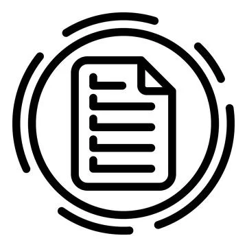 Save document icon outline vector. Data overview イラスト素材