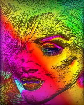 Save Download Preview Abstract Close Up Face of A Woman Stock Illustration