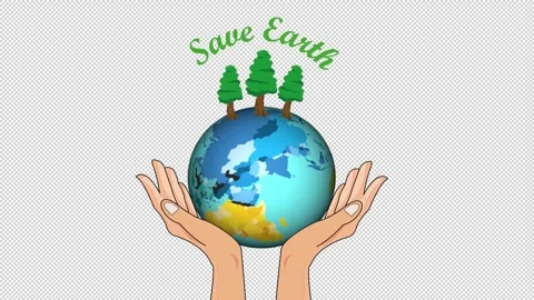 Save earth 5mov Stock Footage 308137686