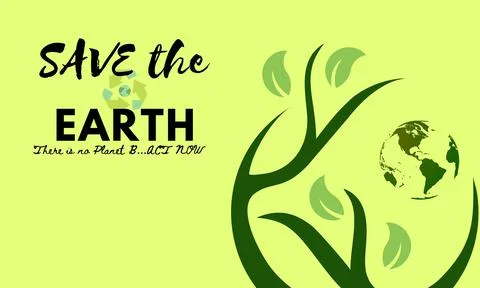 SAVE THE EARTH CAMPAIGN  Foto stock