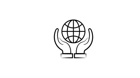 Save the earth concept animation on the hand , save the nature animation Video stock 263121661