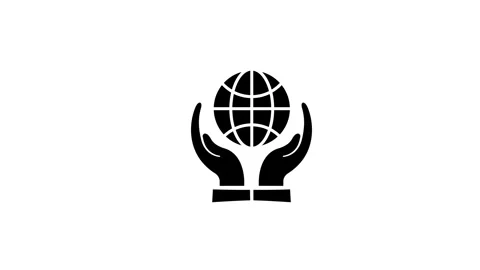 Save the earth concept animation on the hand , save the nature animation Stock Footage 263121666