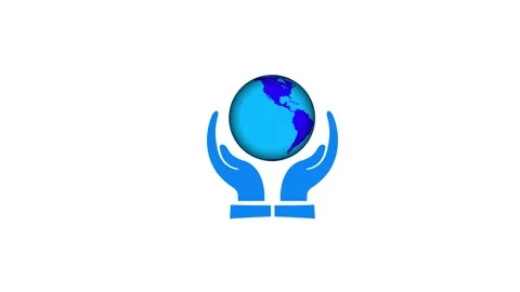 Save the earth concept animation on the hand , save the nature animation Video stock 263121678