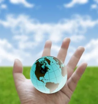 Save the earth concept 스톡 일러스트