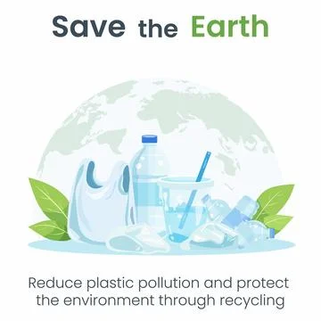 Save the Earth concept. Stock Illustration