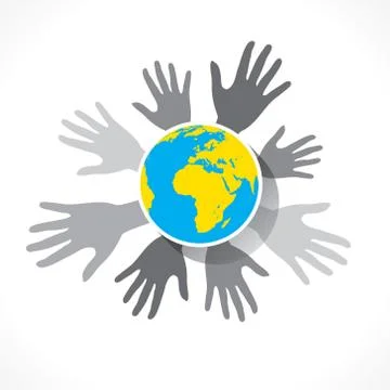 Save earth concept or global business design Stock Illustration