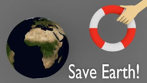 Save Earth concept Stock Photos