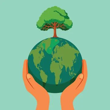 Save The Earth Environment illustration EPS Vector Stock Illustration