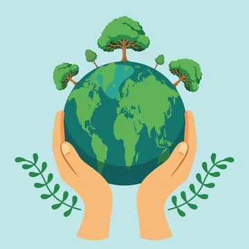 Save The Earth Environment illustration EPS Vector Stock Illustration