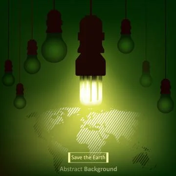 Save the earth Stock Illustration
