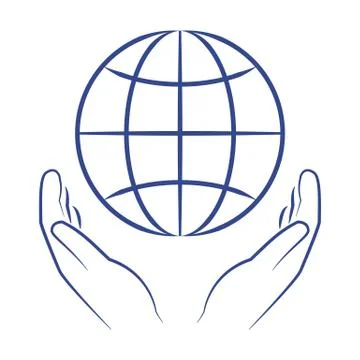 Save the earth Stock Illustration