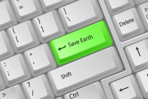 Save earth Stock Illustration