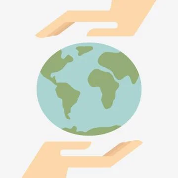 Save the earth Stock Illustration