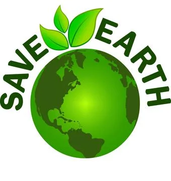 Save the earth logo vector illustration Stock Illustration