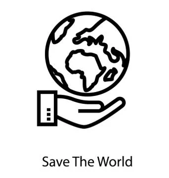 Save Earth Vector Stock Illustration