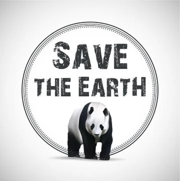 Save the Earth. Vector illustration Stock Illustration