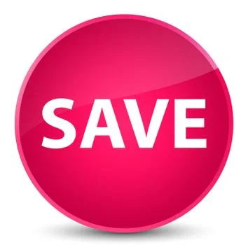 Save elegant pink round button Stock Illustration