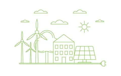 Save energy 3 Stock Illustration