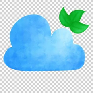 Save Energy cloud water blue Stock Illustration