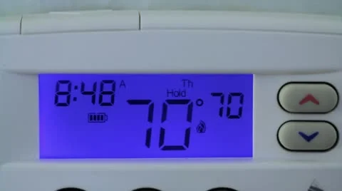 Save Energy by Turning Down the Heat Stock Footage 10898187
