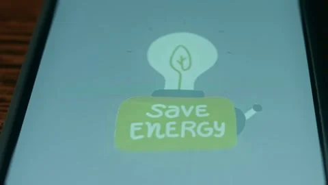 Save Energy by turning the light off, presentation Stock Footage 310053990