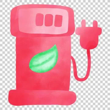 Save Energy two car pump energy Illustrazione stock