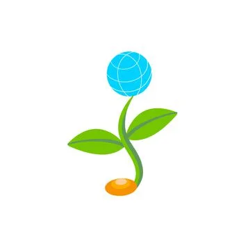 Save environment icon. Stock Illustration