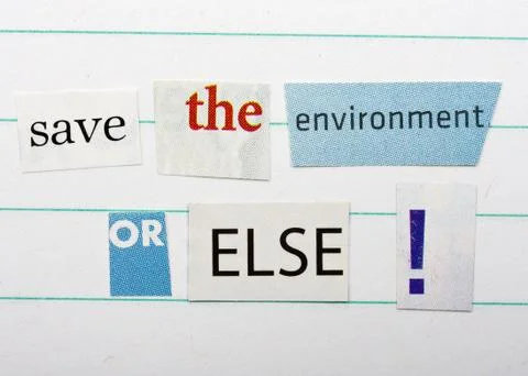 Save the environment Stock Illustration