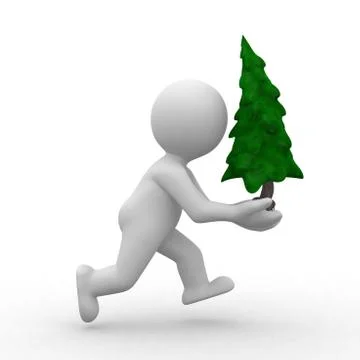 Save the forest Stock Illustration