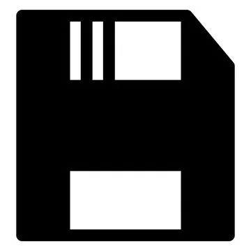 Save glyph icon vector illustration isolated on white background Stock Illustration