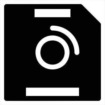 Save glyph icon vector illustration isolated on white background Stock Illustration