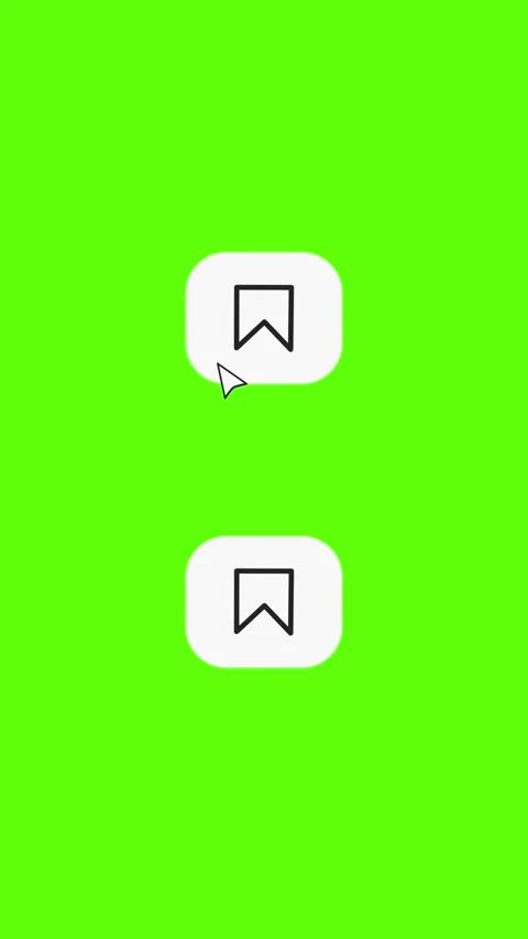 Save Icon Animation – Vertical UI Button – Green Screen 4K Stock Footage 323925817