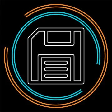 Save icon - computer symbol - memory storage Stock Illustration