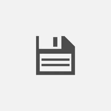 Save icon - computer symbol - memory storage - information disc Illustrazione stock