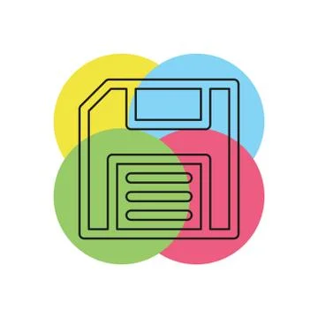Save icon - computer symbol - memory storage Stock Illustration