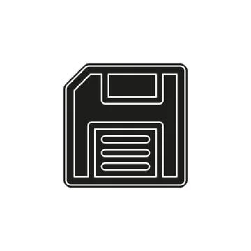 Save icon - computer symbol - memory storage - information disc Stock Illustration