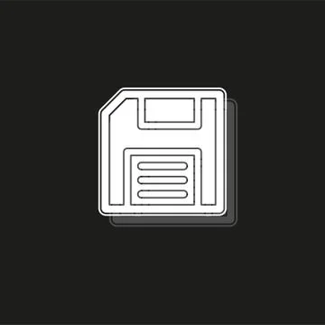 Save icon - computer symbol - memory storage - information disc Illustrazione stock