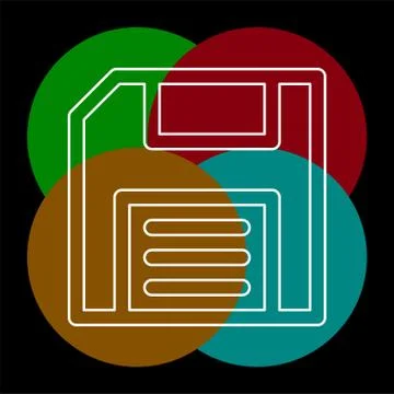 Save icon - computer symbol - memory storage Stock Illustration