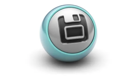 Save icon Stock Footage 25593464