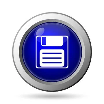 Save icon. Internet button on white background.. Stock Illustration