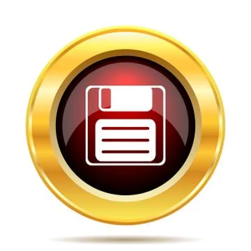 Save icon. Internet button on white background.. Stock Illustration