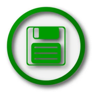 Save icon. Internet button on white background.. Illustrazione stock