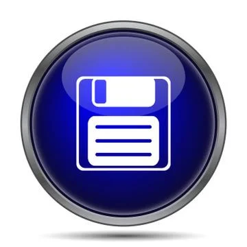 Save icon. Internet button on white background.. Stock Illustration